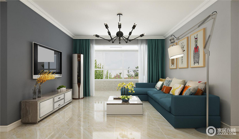 灰色看似有些呆板单调,但是深灰与浅灰的和谐