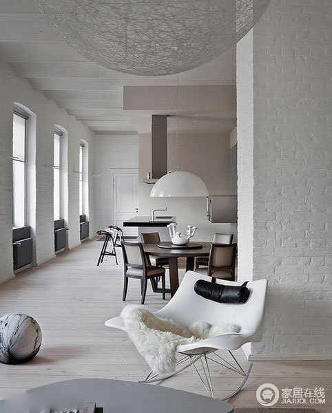 个性又艺术的设计 漂亮舒适的白色家居