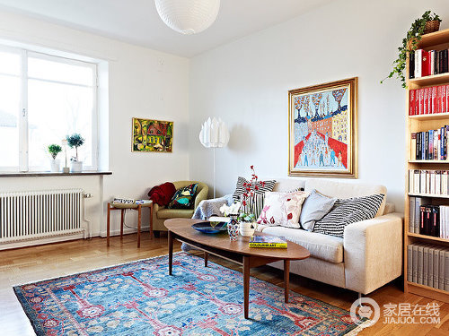 一室一厅的瑞典公寓  小清新北欧风格家