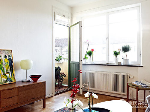 一室一厅的瑞典公寓  小清新北欧风格家