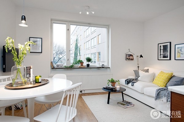 安静的哥德堡小公寓 42平瑞典北欧风家