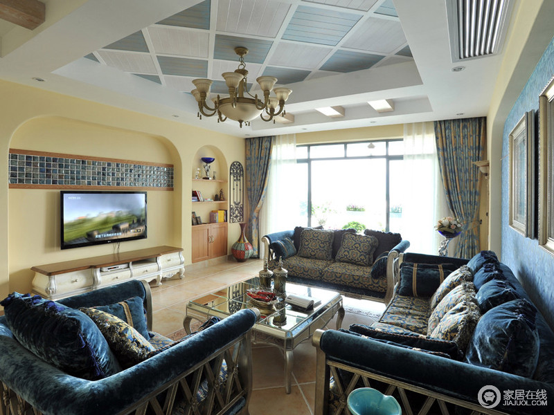 浓浓的地中海风情 精致华丽的欧式家具