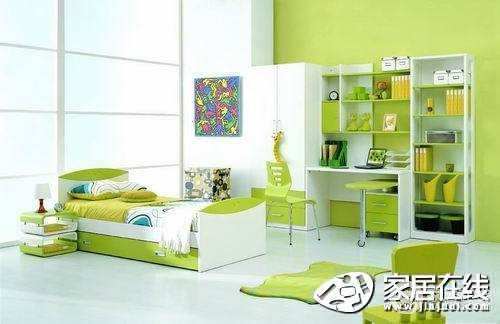 绿色现代风格儿童房