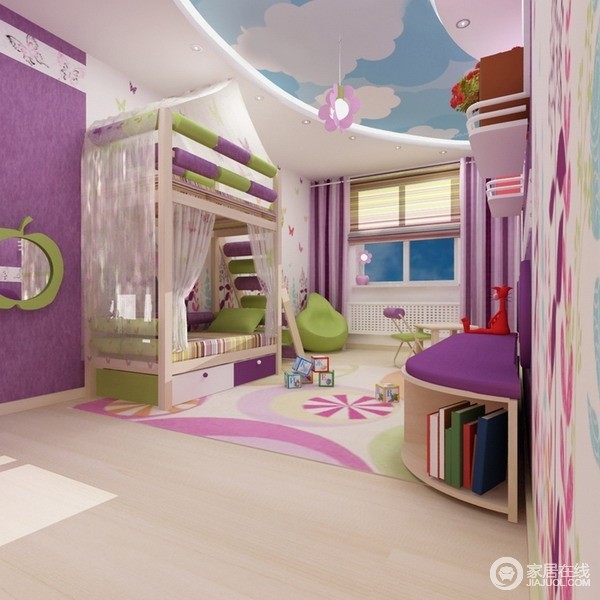 5套儿童房设计案例 色彩斑斓创意无限