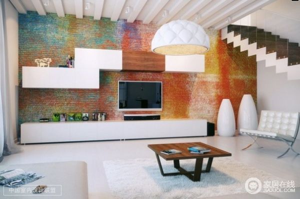巴塞罗那极简多彩阁楼设计 七巧板的家