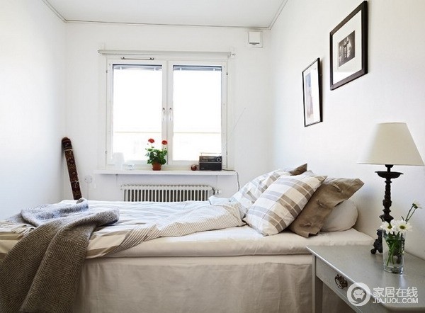 46平米白色简约公寓 小户型的宁静空间