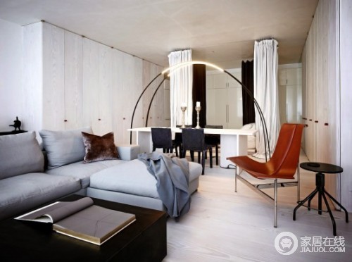 极简主义全开放式公寓 让人震撼的设计