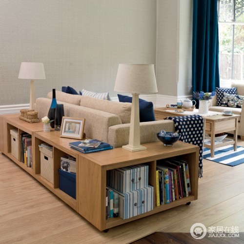客厅书房为一体 20款巧搭书架客厅设计