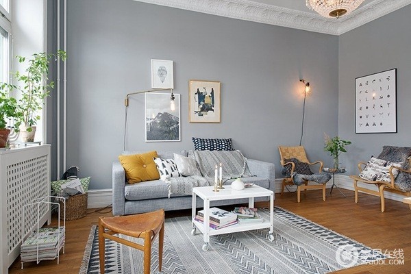 混搭复古风格的瑞典公寓 52平米清新家