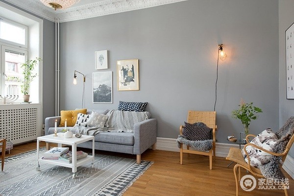 混搭复古风格的瑞典公寓 52平米清新家
