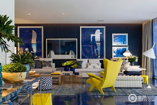 巴西的蓝调住宅 海洋般的艺术与浪漫