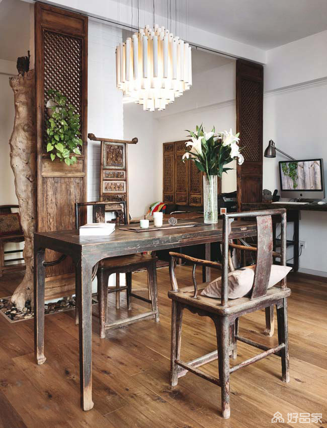 古韵清幽的小户型 40平古董收藏实例_375483-好品家装修效果图