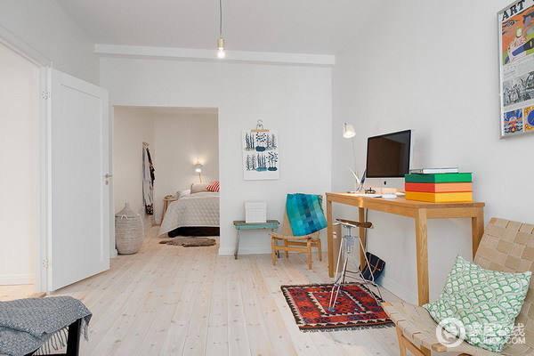 北欧清新简约型公寓设计 朴素简练风