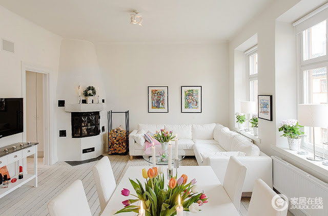 瑞典58平小户型公寓设计 简约北欧风格
