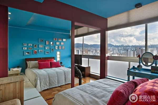 高饱和绝佳色彩混搭 巴西艺术设计感公寓