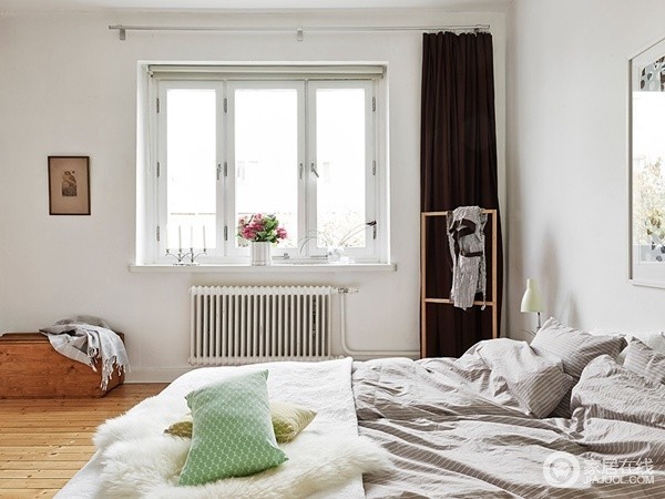 瑞典66平裸色系女子公寓 十分融合的空间