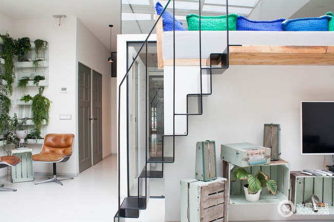 开放式loft设计 明亮现代酷感十足的家