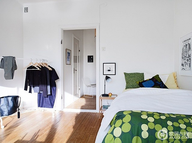 33平米清新单身公寓 给空间一点翠绿色