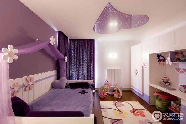 炫丽浪漫紫色调住宅 营造高贵奢华空间