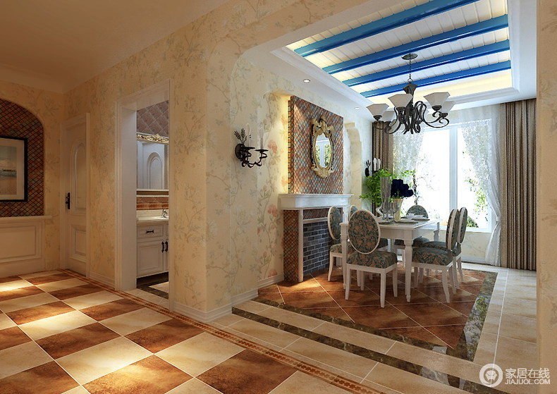 色彩丰富地中海风 明亮清爽的住宅空间