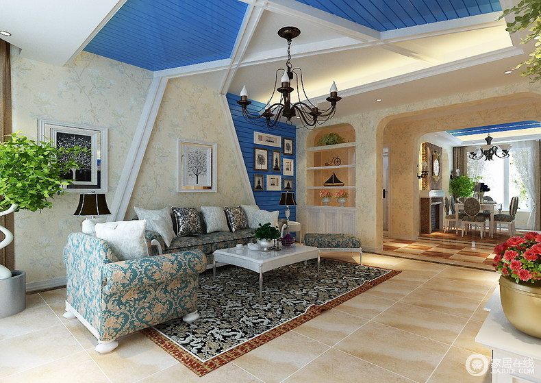 色彩丰富地中海风 明亮清爽的住宅空间