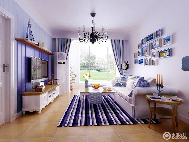 清新亮丽地中海风住宅 惬意舒适的空间