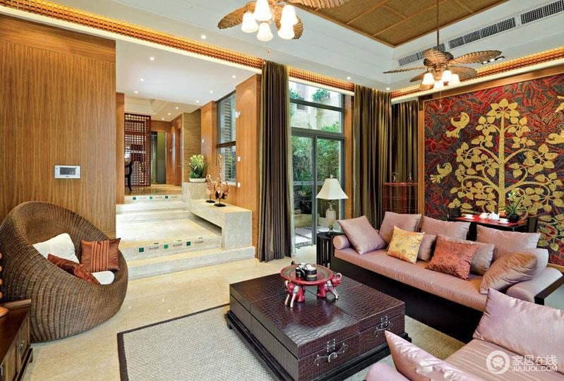 异域东南亚风格别墅装修 回归自然色彩
