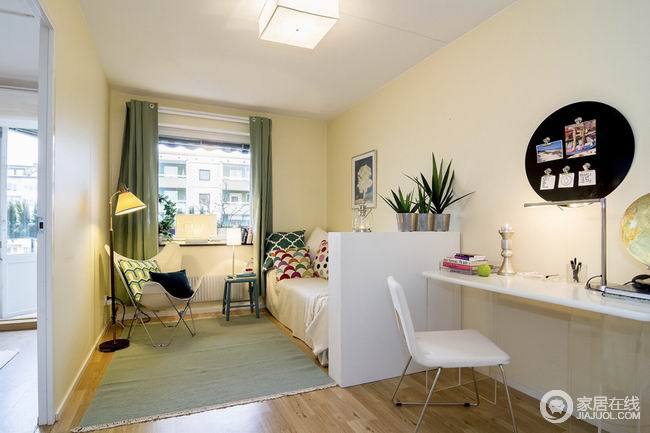 76平清新公寓 将大自然的色彩搬入家中