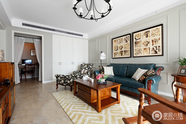 140平优雅美式三居室 演绎温馨与和谐