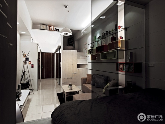 60平米简约公寓设计 小户型创意收纳