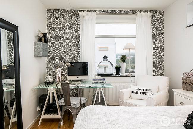 瑞典小户型公寓装修 黑白搭配舒适居