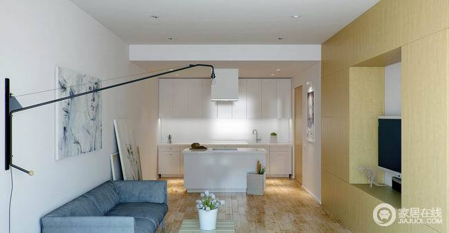 艺术气息十足的公寓 简洁清爽现代住宅