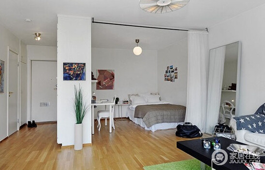 44平米清新小家 温馨舒适的公寓装修