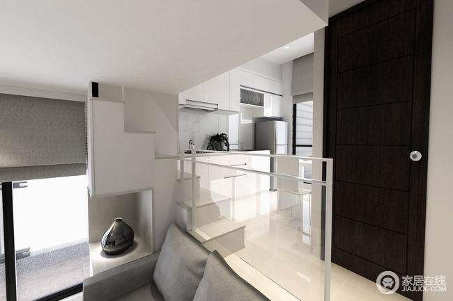 60平黑白简约两居室 有品位的现代住宅