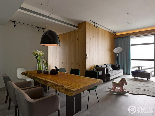 92平米现代质朴两居室 营造自然之家