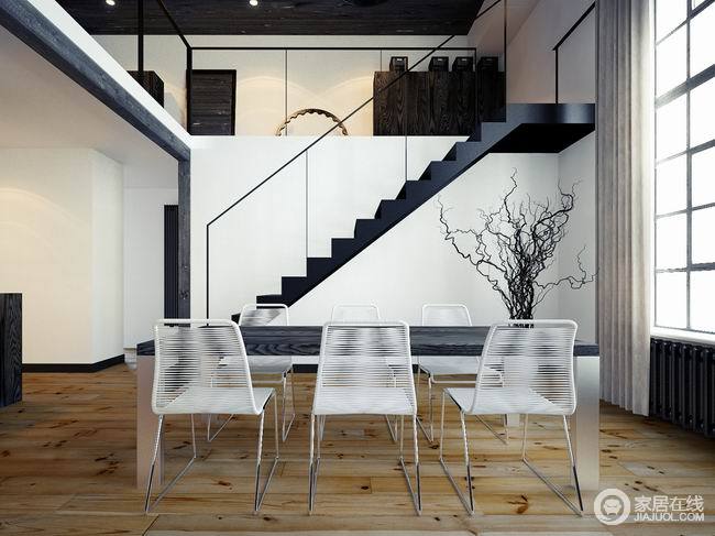 黑白色简约风格公寓 清新有格调的空间