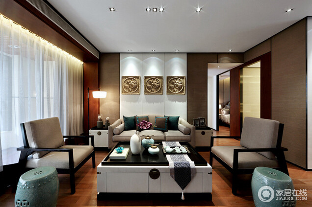 中式风格样板房室内设计 演绎端庄清雅
