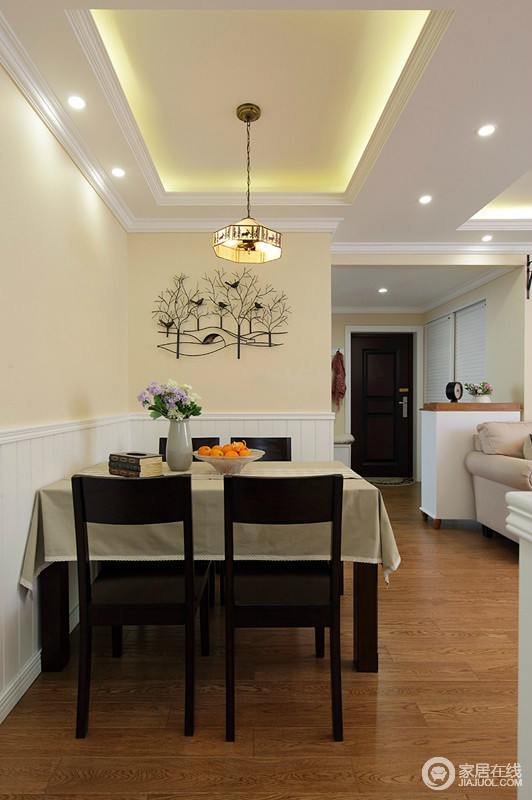 103平新中式风婚房设计 动感与柔情结合