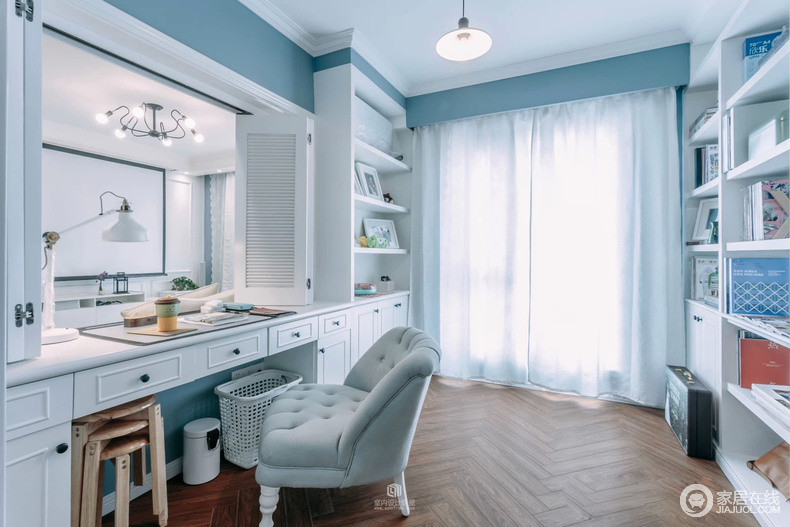 70平米小户型新房装修 蓝色纯净空间