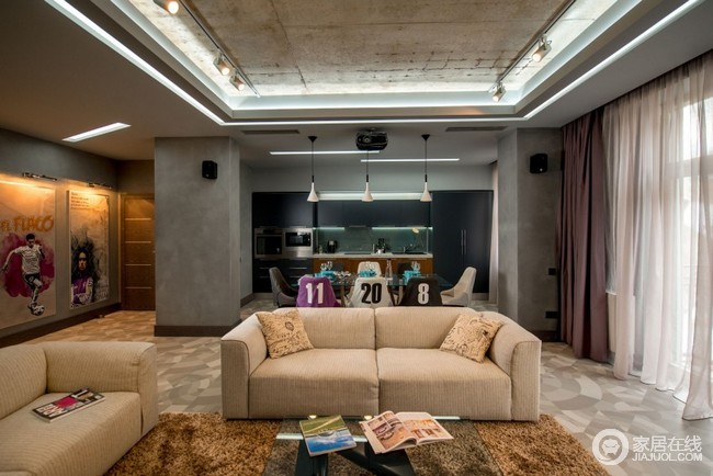 145平米现代公寓设计 时尚个性的居室
