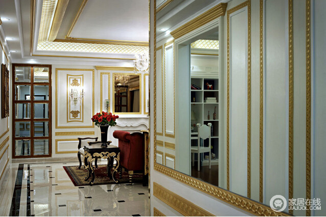 欧式宫廷风样板房设计 优雅奢华的空间