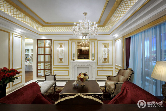欧式宫廷风样板房设计 优雅奢华的空间