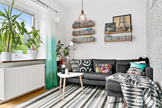 58平米公寓设计 色彩让空间温馨起来