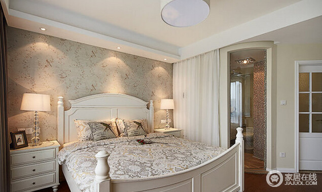 139平美式风格三居室 舒适的婚房设计