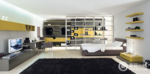 现代简约风卧室设计 清新活力空间