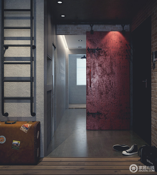 工业风格个性公寓 酷炫神秘灰色空间