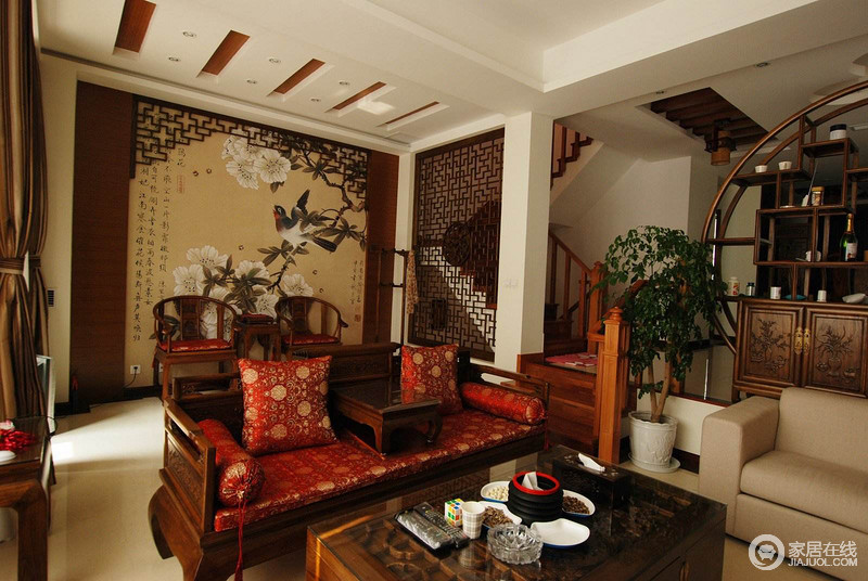 豪华古典中式客厅装修布置
