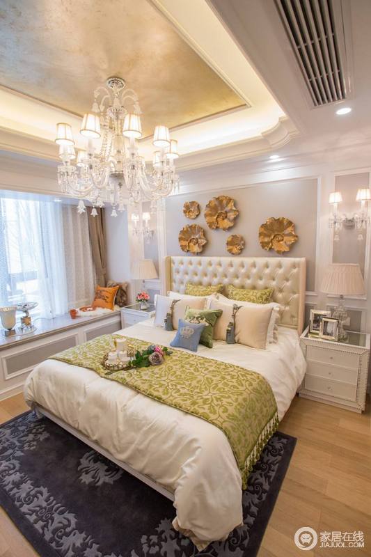 新古典风格别墅卧室装饰设计效果图