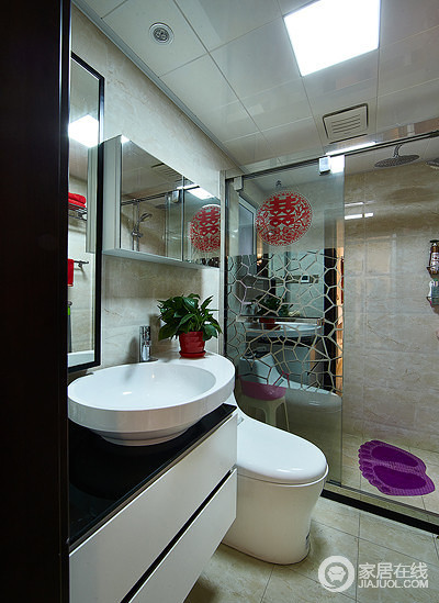 现代家装卫生间设计装饰效果图欣赏