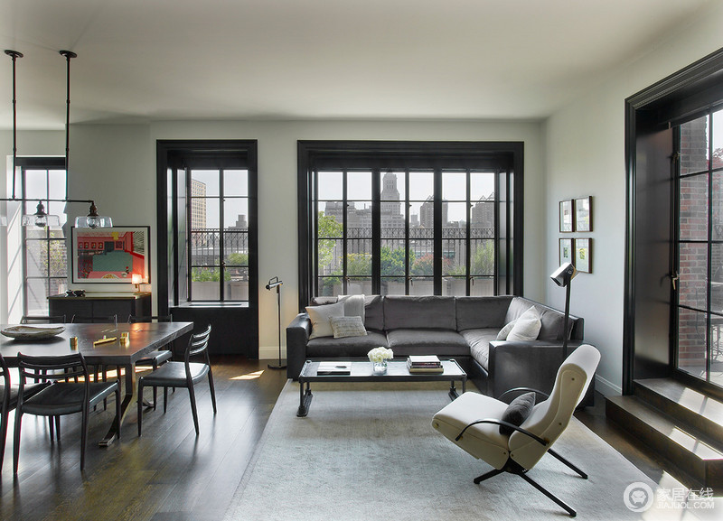 不拘一格的公寓设计  宽敞明亮的空间
